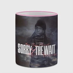 Кружка 3D Lil Wayne: Sorry the wait, цвет: 3D-розовый кант — фото 2