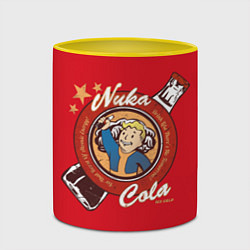 Кружка 3D Fallout: Nuka Cola, цвет: 3D-белый + желтый — фото 2