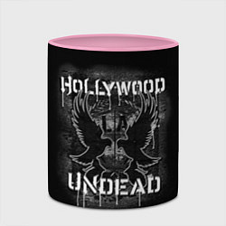 Кружка 3D Hollywood Undead: LA, цвет: 3D-белый + розовый — фото 2