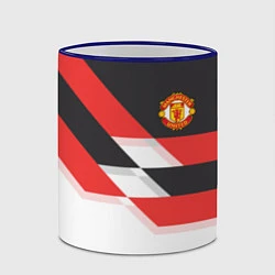 Кружка 3D Manchester United: Stipe, цвет: 3D-синий кант — фото 2