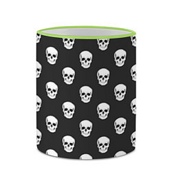 Кружка 3D BFMV: Skulls, цвет: 3D-светло-зеленый кант — фото 2