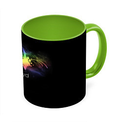 Кружка 3D Pink Floyd Logo, цвет: 3D-белый + светло-зеленый