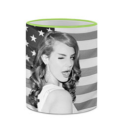 Кружка 3D American Lana, цвет: 3D-светло-зеленый кант — фото 2