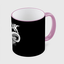 Кружка 3D Dethklok: Goat Skull, цвет: 3D-розовый кант