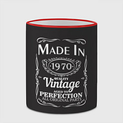 Кружка 3D Сделано в 1970, цвет: 3D-красный кант — фото 2