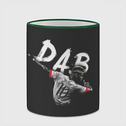 Кружка 3D Paul Pogba: Dab, цвет: 3D-зеленый кант — фото 2