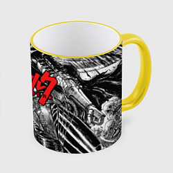 Кружка 3D Berserk, цвет: 3D-желтый кант