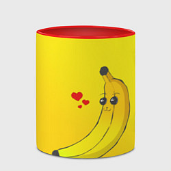 Кружка 3D Just Banana (Yellow), цвет: 3D-белый + красный — фото 2