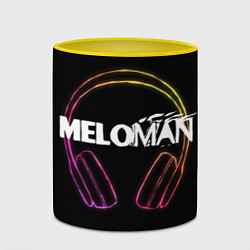 Кружка 3D Meloman, цвет: 3D-белый + желтый — фото 2