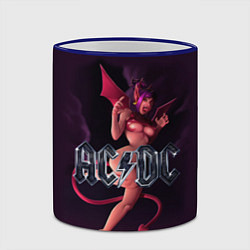 Кружка 3D AC/DC: Devil Girl, цвет: 3D-синий кант — фото 2