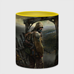 Кружка 3D STALKER: Call of Pripyat, цвет: 3D-белый + желтый — фото 2