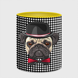 Кружка 3D Mr Pug, цвет: 3D-белый + желтый — фото 2