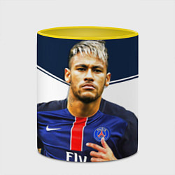 Кружка 3D Neymar: Fly Emirates, цвет: 3D-белый + желтый — фото 2