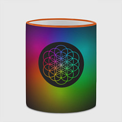 Кружка 3D Coldplay Colour, цвет: 3D-оранжевый кант — фото 2