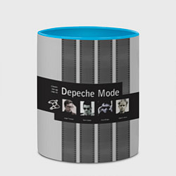 Кружка 3D Группа Depeche Mode, цвет: 3D-белый + небесно-голубой — фото 2