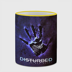 Кружка 3D Disturbed: Live at red rocks, цвет: 3D-желтый кант — фото 2