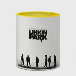 Кружка 3D Группа Linkin Park, цвет: 3D-белый + желтый — фото 2