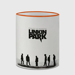 Кружка 3D Группа Linkin Park, цвет: 3D-оранжевый кант — фото 2