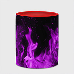Кружка 3D Фиолетовый огонь, цвет: 3D-белый + красный — фото 2