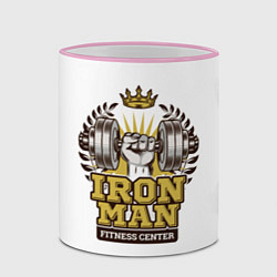Кружка 3D Iron man, цвет: 3D-розовый кант — фото 2