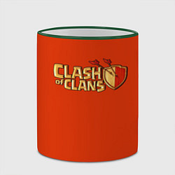 Кружка 3D Clash of Clans, цвет: 3D-зеленый кант — фото 2