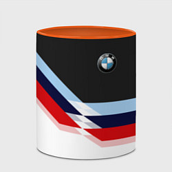Кружка 3D BMW M SPORT, цвет: 3D-белый + оранжевый — фото 2
