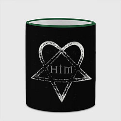 Кружка 3D HIM, цвет: 3D-зеленый кант — фото 2