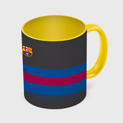 Кружка 3D Barcelona FC: Dark style, цвет: 3D-белый + желтый