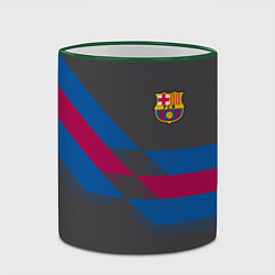 Кружка 3D Barcelona FC: Dark style, цвет: 3D-зеленый кант — фото 2