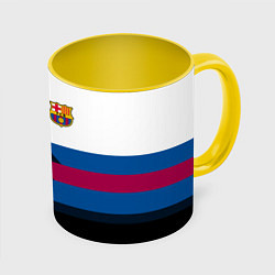 Кружка 3D Barcelona FC: Black style, цвет: 3D-белый + желтый