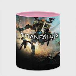 Кружка 3D Titanfall Battle, цвет: 3D-белый + розовый — фото 2