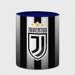 Кружка 3D Juventus FC: New logo, цвет: 3D-белый + синий — фото 2
