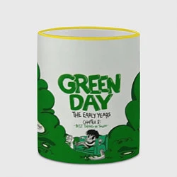 Кружка 3D Green Day: The early years, цвет: 3D-желтый кант — фото 2
