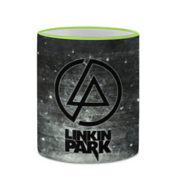 Кружка 3D Linkin Park: Wall, цвет: 3D-светло-зеленый кант — фото 2