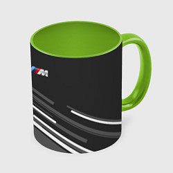 Кружка 3D BMW: Sport Line, цвет: 3D-белый + светло-зеленый