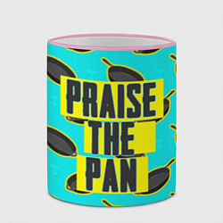 Кружка 3D Praise The Pan, цвет: 3D-розовый кант — фото 2