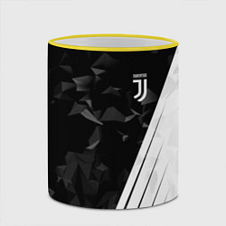Кружка 3D FC Juventus: Abstract, цвет: 3D-желтый кант — фото 2