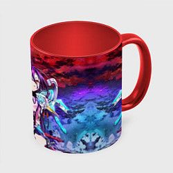 Кружка 3D No Game No Life Zero, цвет: 3D-белый + красный
