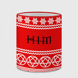 Кружка 3D Праздничный HIM, цвет: 3D-красный кант — фото 2