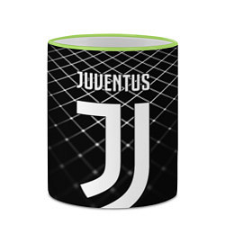 Кружка 3D FC Juventus: Black Lines, цвет: 3D-светло-зеленый кант — фото 2