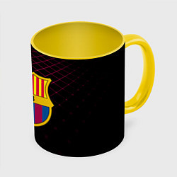 Кружка 3D FC Barcelona Lines, цвет: 3D-белый + желтый