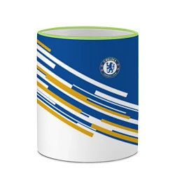 Кружка 3D FC Chelsea: Colour Line, цвет: 3D-светло-зеленый кант — фото 2