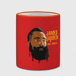Кружка 3D James Harden, цвет: 3D-оранжевый кант — фото 2