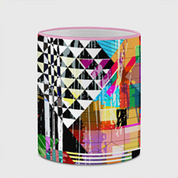 Кружка 3D RGB Geometry, цвет: 3D-розовый кант — фото 2