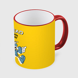 Кружка 3D Cuphead: Don't deal with the Devil, цвет: 3D-красный кант