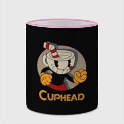 Кружка 3D Cuphead: Mugman, цвет: 3D-розовый кант — фото 2