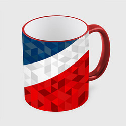 Кружка 3D Форма России, цвет: 3D-красный кант