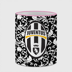 Кружка 3D FC Juventus: Floral Logo, цвет: 3D-розовый кант — фото 2