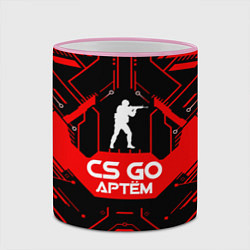 Кружка 3D CS:GO - Артём, цвет: 3D-розовый кант — фото 2