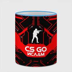 Кружка 3D CS:GO - Ислам, цвет: 3D-небесно-голубой кант — фото 2